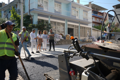 İzmir Bornova’da asfalt ve beton seferberliği