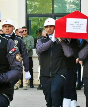 Pursaklar'da Şehit Düşen Polis Memuru Ahmet Türkoğlu İçin Tören Düzenlendi